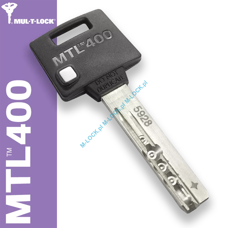 MUL-T-LOCK MTL 400 / Classic PRO, dorobienie klucza do karty (profil 5928, 2928, 3828, 2838)
