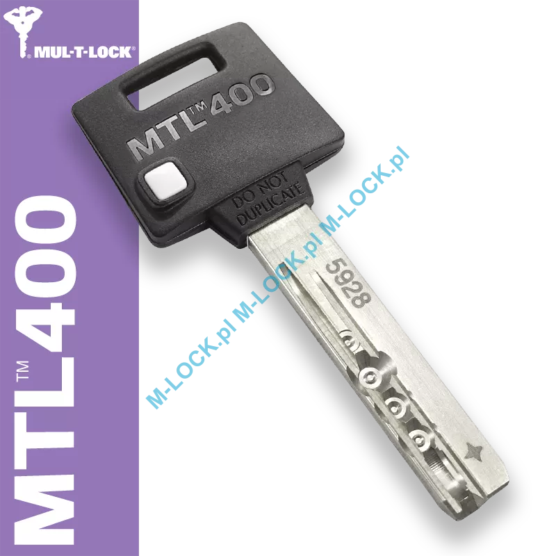 MUL-T-LOCK MTL 400 / Classic PRO, dorobienie klucza do karty (profil 5928, 2928, 3828, 2838)