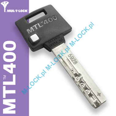 MUL-T-LOCK MTL 400 / Classic PRO, dorobienie klucza do karty (profil 5928, 2928, 3828, 2838)