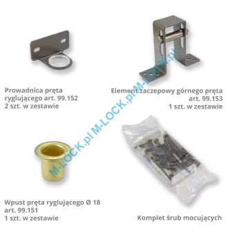 MOTTURA 38.620 zamek rozporowy na wkładkę patentową - 5