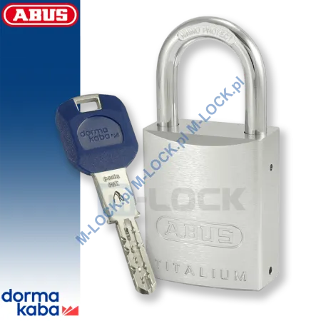 ABUS-86TI-45 TITALIUM / kłódka z wkładką DormaKaba PENTA