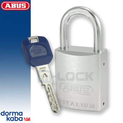 ABUS-86TI-45 TITALIUM / kłódka z wkładką DormaKaba PENTA