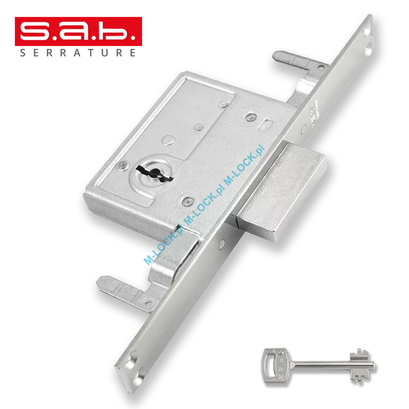 S.A.B. 4010N/50  zamek wpuszczany-rozporowy