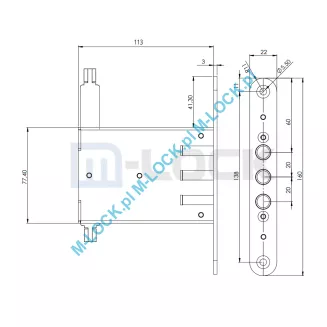 ROM-11, zamek pomocniczy do drzwi EJA-MET - 4