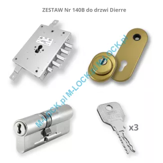 ZESTAW Nr 140B do drzwi Dierre - EVVA 4KS (montaż Warszawa) - 3