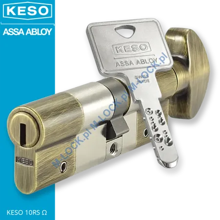 KESO 10RS Omega 50/40G2NOG (90 mm), wkładka patentowa z pokrętłem