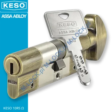 KESO 10RS Omega 50/40G2NOG (90 mm), wkładka patentowa z pokrętłem