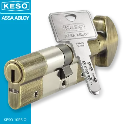 KESO 10RS Omega 50/40G2NOG (90 mm), wkładka patentowa z pokrętłem
