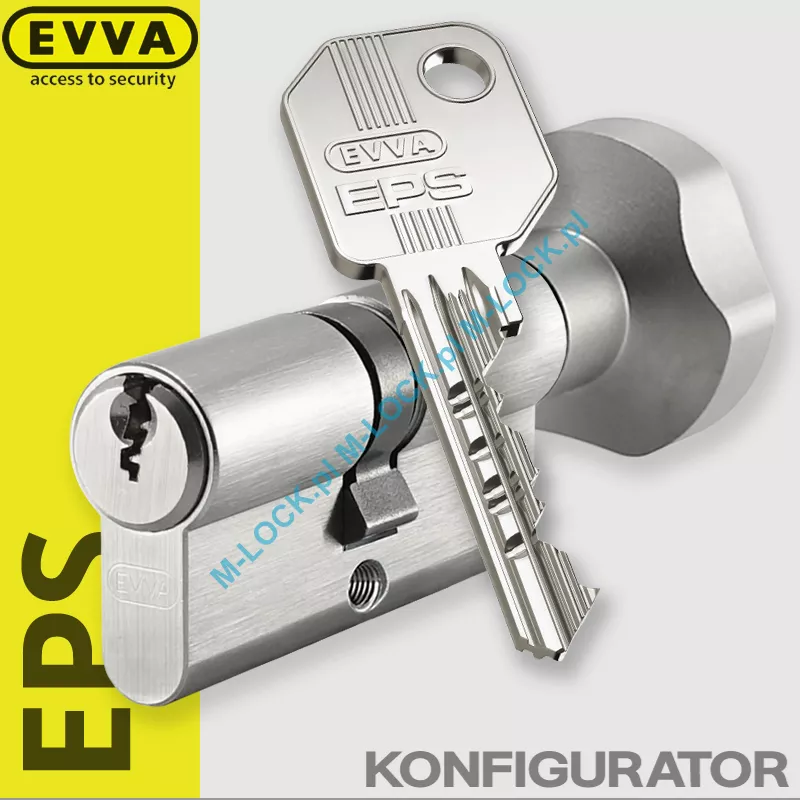 EVVA EPS BLOK - wkładka patentowa z pokrętłem (konfigurator)