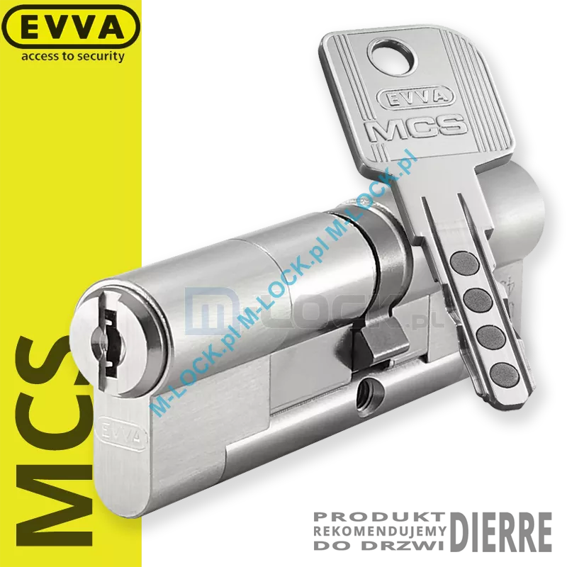 EVVA MCS 41/51NN (92 mm), wkładka patentowa do drzwi Dierre