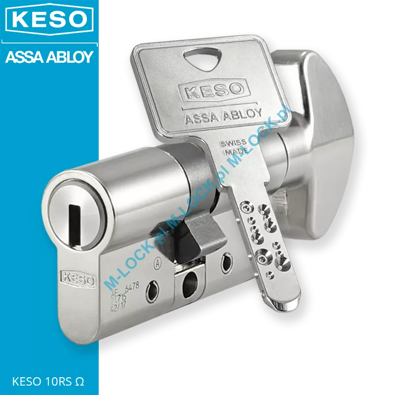 KESO 10RS Omega 30/30G2NN (60 mm), wkładka patentowa z pokrętłem