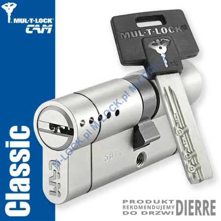 MUL-T-LOCK Classic CAM 31/45NN (76 mm), wkładka patentowa do drzwi Dierre