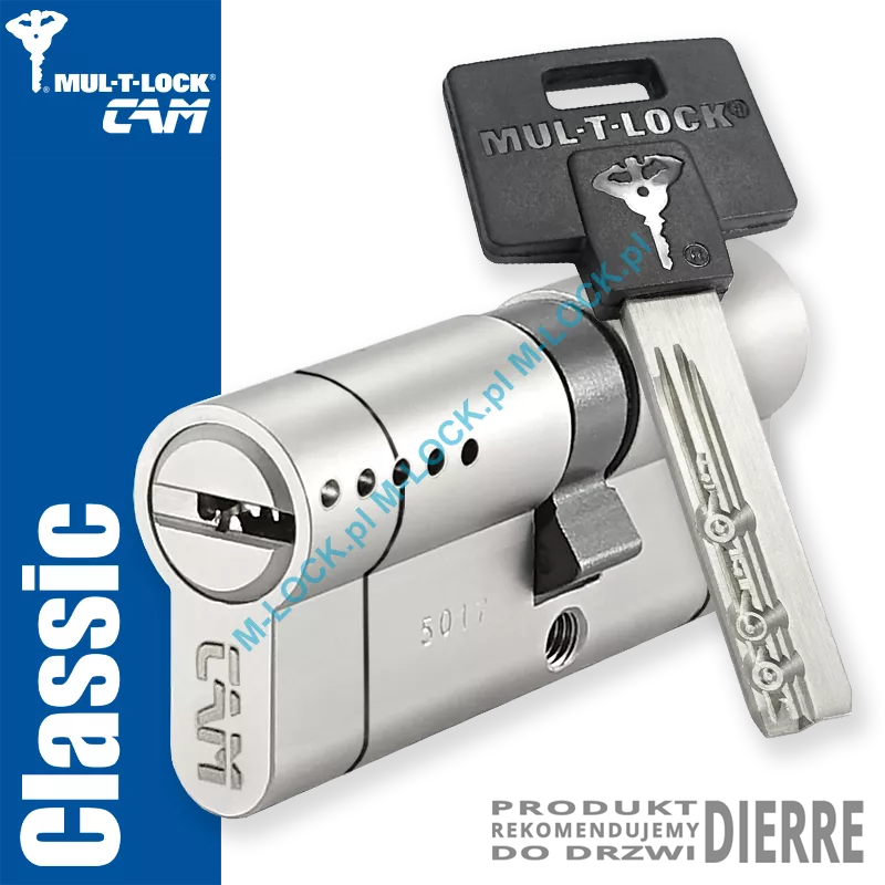 MUL-T-LOCK Classic CAM 31/45NN (76 mm), wkładka patentowa do drzwi Dierre