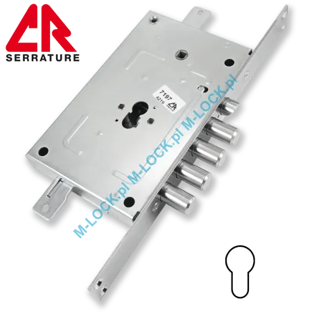 CR Serrature 2650PE.28N/80, odpowiednik zamka CR na klucz dwupiórowy