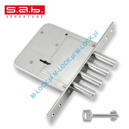 S.A.B. 4540-60N  zamek wpuszczany