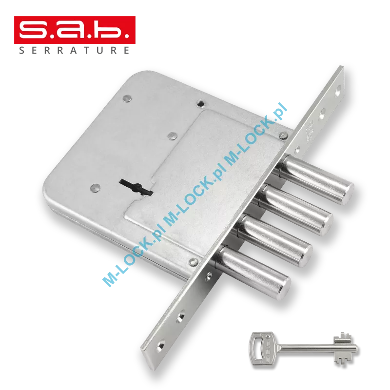 S.A.B. 4540-60N  zamek wpuszczany