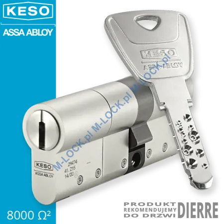 KESO 8000S Omega2 30/45NN (75 mm), wkładka patentowa do drzwi Dierre