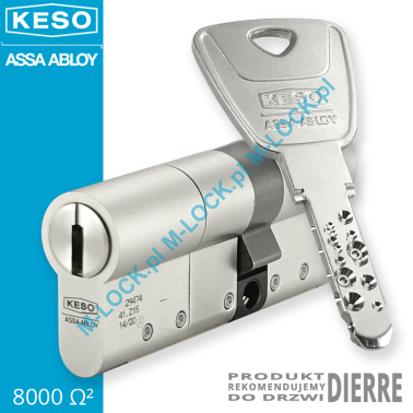 KESO 8000S Omega2 30/45NN (75 mm), wkładka patentowa do drzwi Dierre