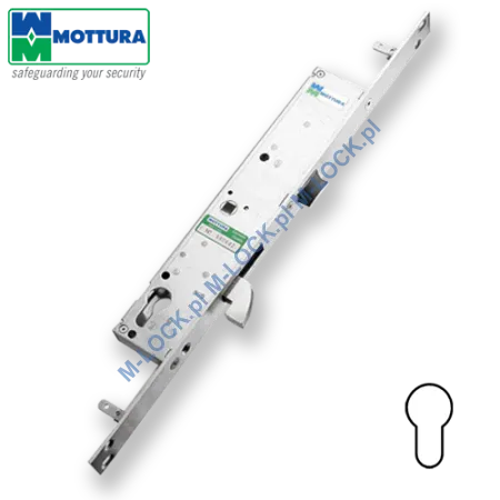 MOTTURA 47.215 zamek profilowy, rozporowy - klamkowy z ryglem semaforowym (hak)