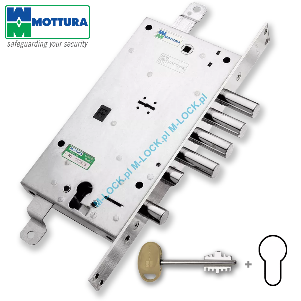 MOTTURA 54.797 zamek centralny-rozporowy, dwusystemowy (zależny)