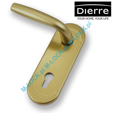 Dierre NEW CRETA, Klamka MG, szyld długi na wkładkę (brąz anodowany)
