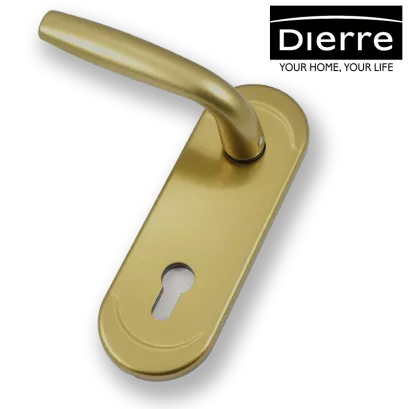 Dierre NEW CRETA, Klamka MG, szyld długi na wkładkę (brąz anodowany)