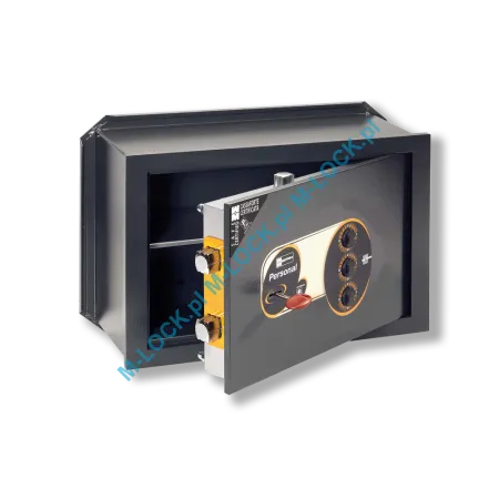 MOTTURA 11.2220 PERSONAL sejf ścienny z zamkiem kluczowym i mechanizmem szyfrowym (16 l)