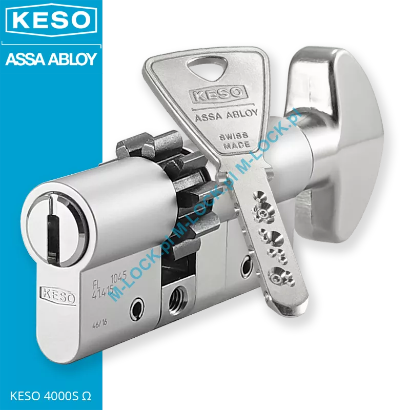 KESO 4000S Omega A.505 30/40G2ZN (70 mm), wkładka patentowa z pokrętłem
