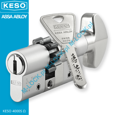 KESO 4000S Omega A.505 30/40G2ZN (70 mm), wkładka patentowa z pokrętłem