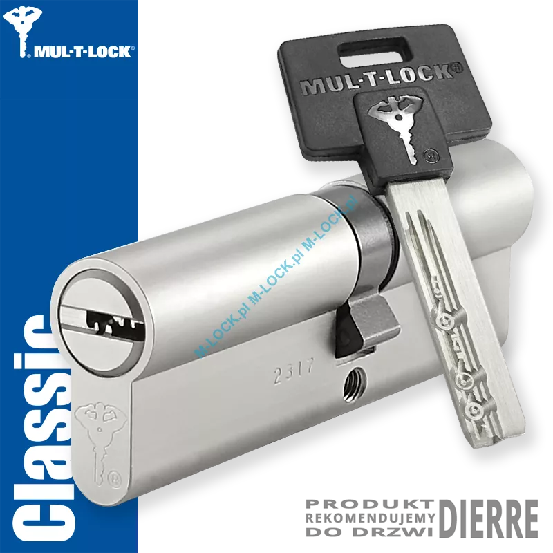 MUL-T-LOCK Classic 40/50NN (90 mm), wkładka patentowa do drzwi Dierre