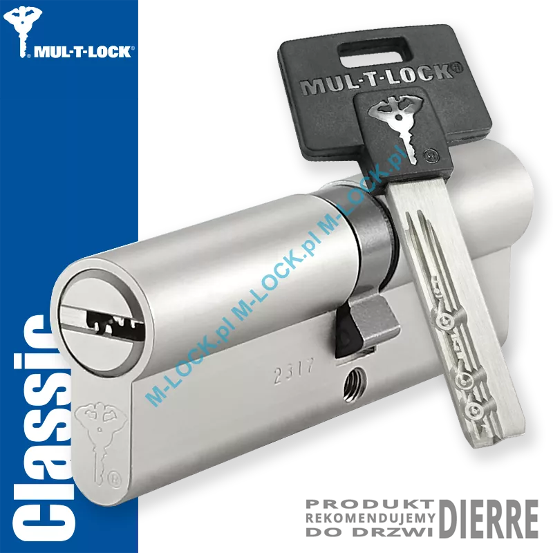 MUL-T-LOCK Classic 40/50NN (90 mm), wkładka patentowa do drzwi Dierre