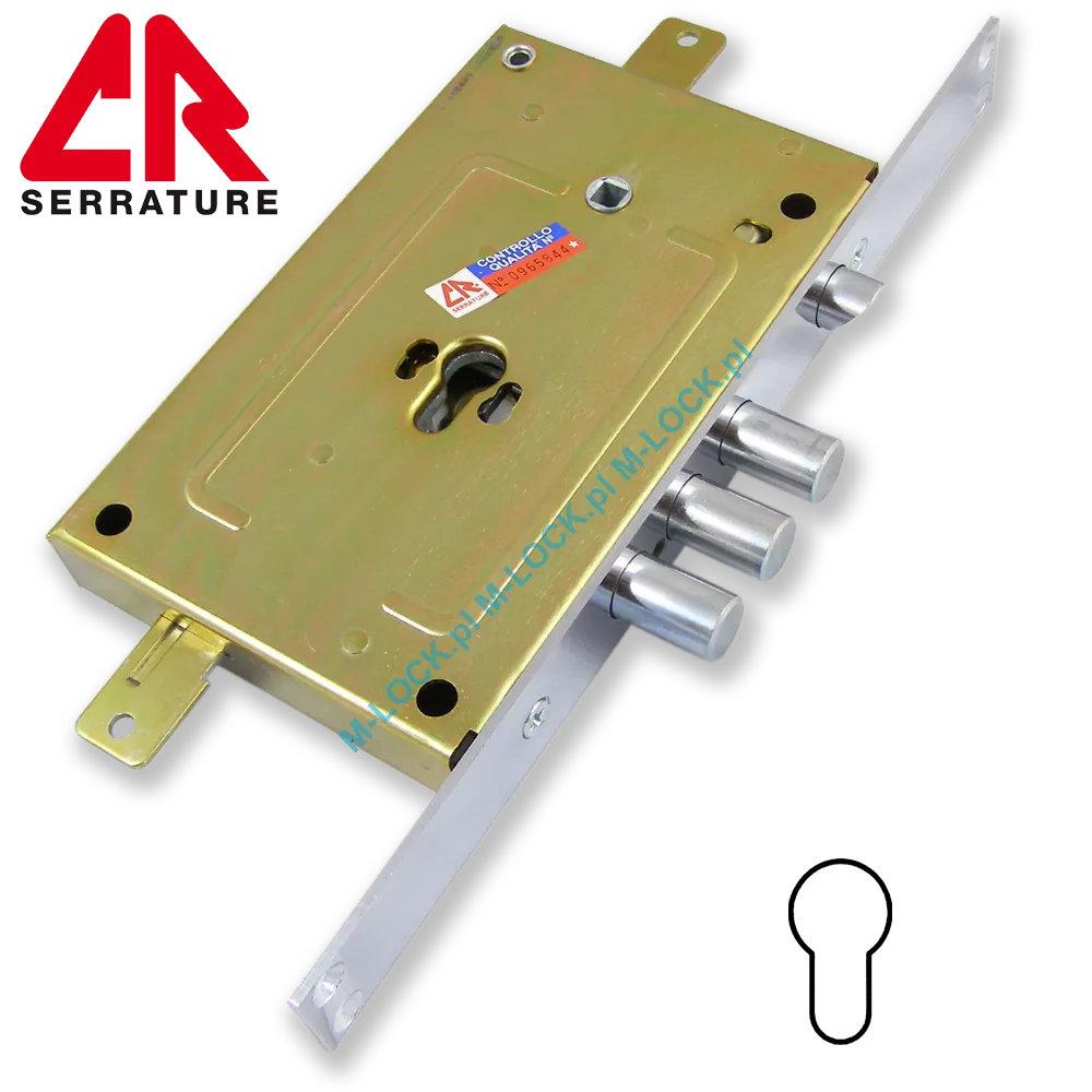 CR Serrature 2650PE.28N3/85 zamek centralny-rozporowy