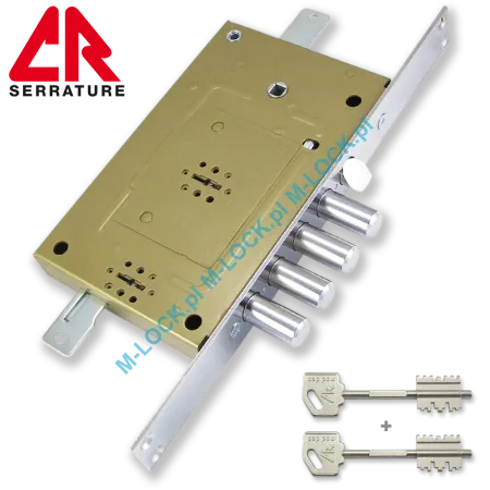 CR Serrature 2751.28N zamek centralny-rozporowy, dwukluczowy