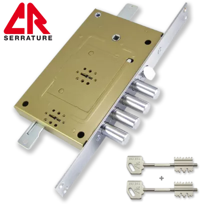 CR Serrature 2751.28N zamek centralny-rozporowy, dwukluczowy
