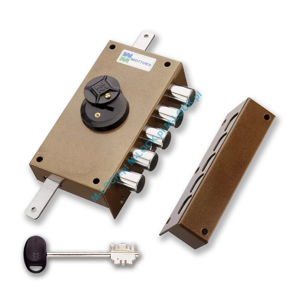 MOTTURA 20.527 zamek rozporowy na klucz dwupiórowy