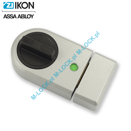 IKON 9131 (Assa-Abloy), zamek nawierzchniowy (kolor: srebrno-szary), bez cylindra
