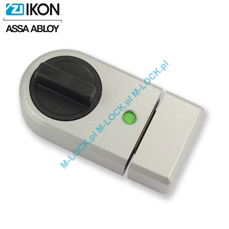 IKON 9131 (Assa-Abloy), zamek nawierzchniowy (kolor: srebrno-szary), bez cylindra