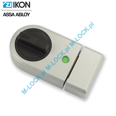 IKON 9131 (Assa-Abloy), zamek nawierzchniowy (kolor: srebrno-szary), bez cylindra