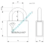 MUL-T-LOCK MTL600 C13, kłódka hartowana - 7