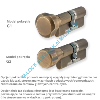 EVVA 4KS - wkładka patentowa kolor: mosiądz antyczny - LB (konfigurator) - 9