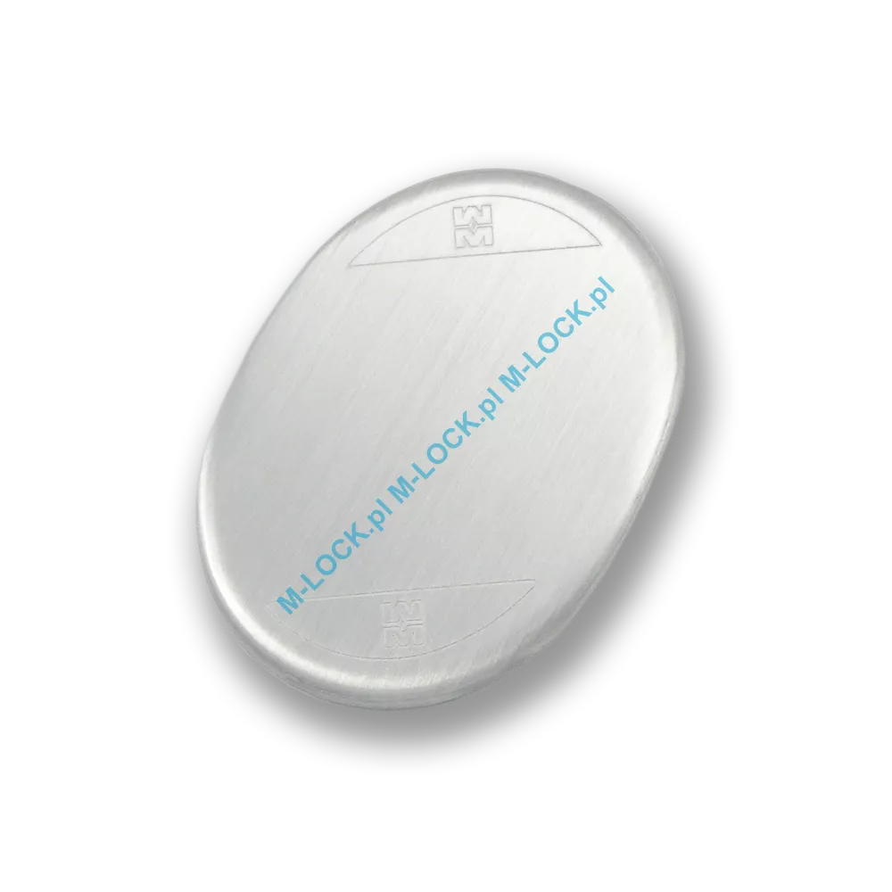 Szyld ślepy MOTTURA 95.247CS, chrom szczotkowany