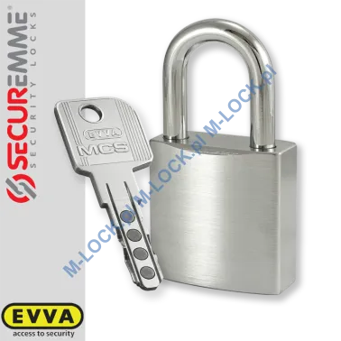 SECUREMME 7550XCS / EVVA MCS, kłódka hartowana