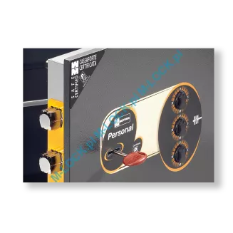 MOTTURA 11.2320 PERSONAL sejf ścienny z zamkiem kluczowym i mechanizmem szyfrowym (22 l) - 4