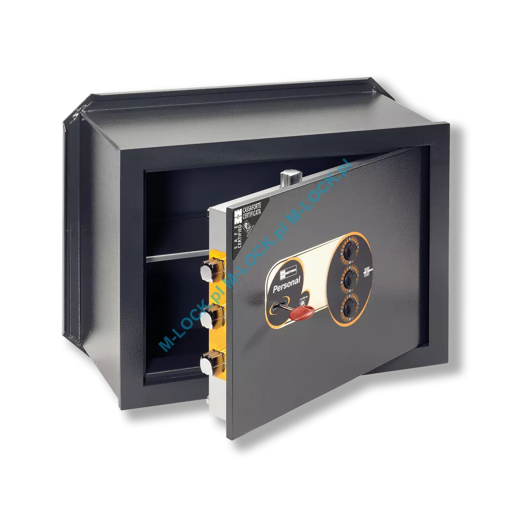 MOTTURA 11.2320 PERSONAL sejf ścienny z zamkiem kluczowym i mechanizmem szyfrowym (22 l)