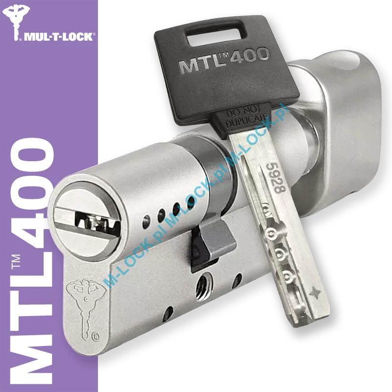 MUL-T-LOCK MTL 400 / Classic PRO 31/31G2NN (62 mm), wkładka patentowa z gałką