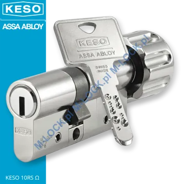 KESO 10RS Omega 30/40G1NN (70 mm), wkładka patentowa z gałką