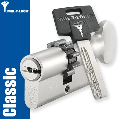 MUL-T-LOCK Classic 31/31G1ZN (62 mm), wkładka patentowa z pokrętłem
