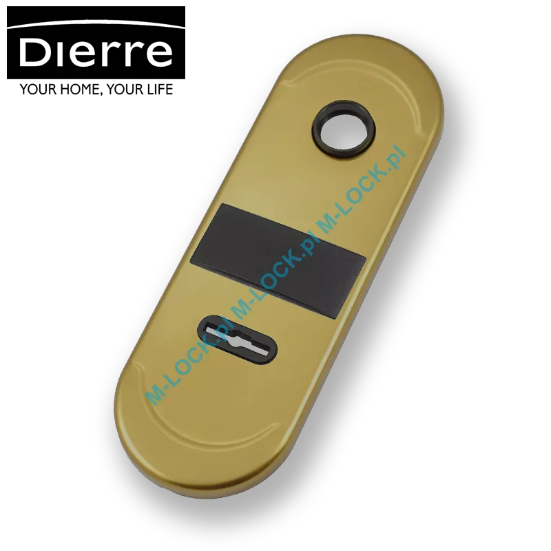 Dierre NEW CRETA, szyld wewnętrzny na klucz dwupiórowy, (brąz anodowany)