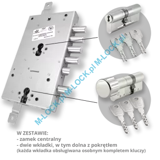 ZESTAW Nr 448A do drzwi Dierre - EVVA 4KS + KESO 8000S (montaż Warszawa) - 4