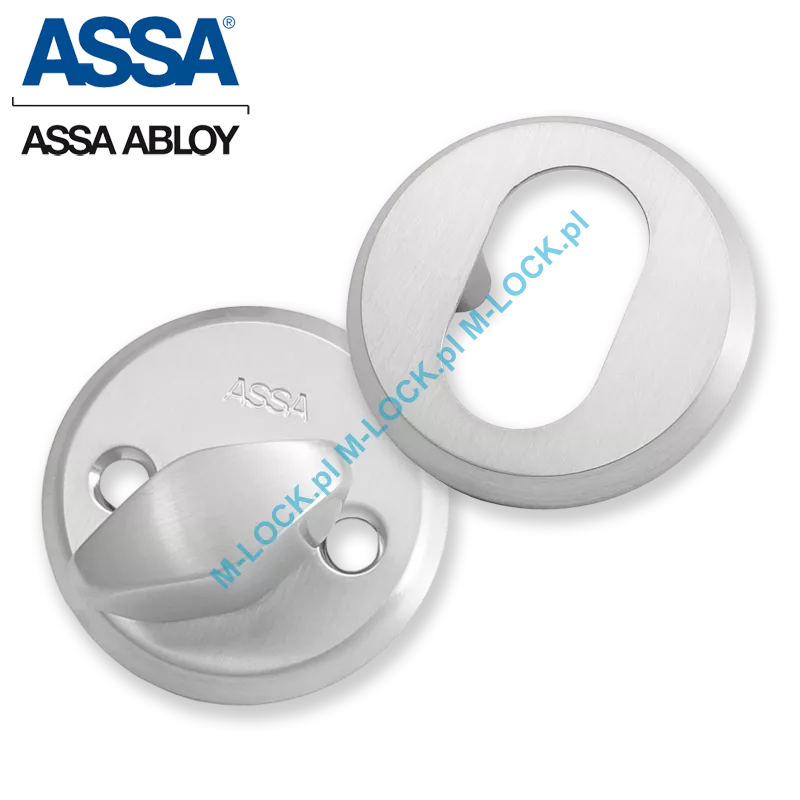 ASSA 256-6CS, komplet szyldów 6 mm (chrom matowy-szczotkowany)